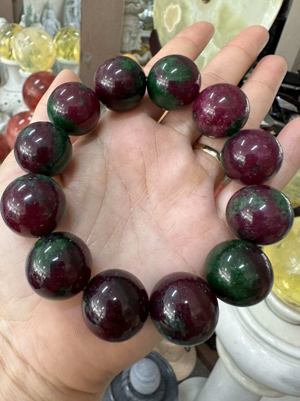 Vòng 20li đá ruby phi