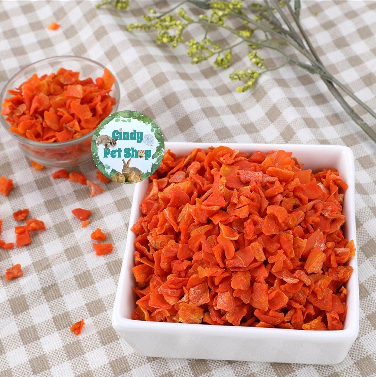 Cà rốt sấy khô thức ăn cho Hamster, Thỏ, Bọ Ú