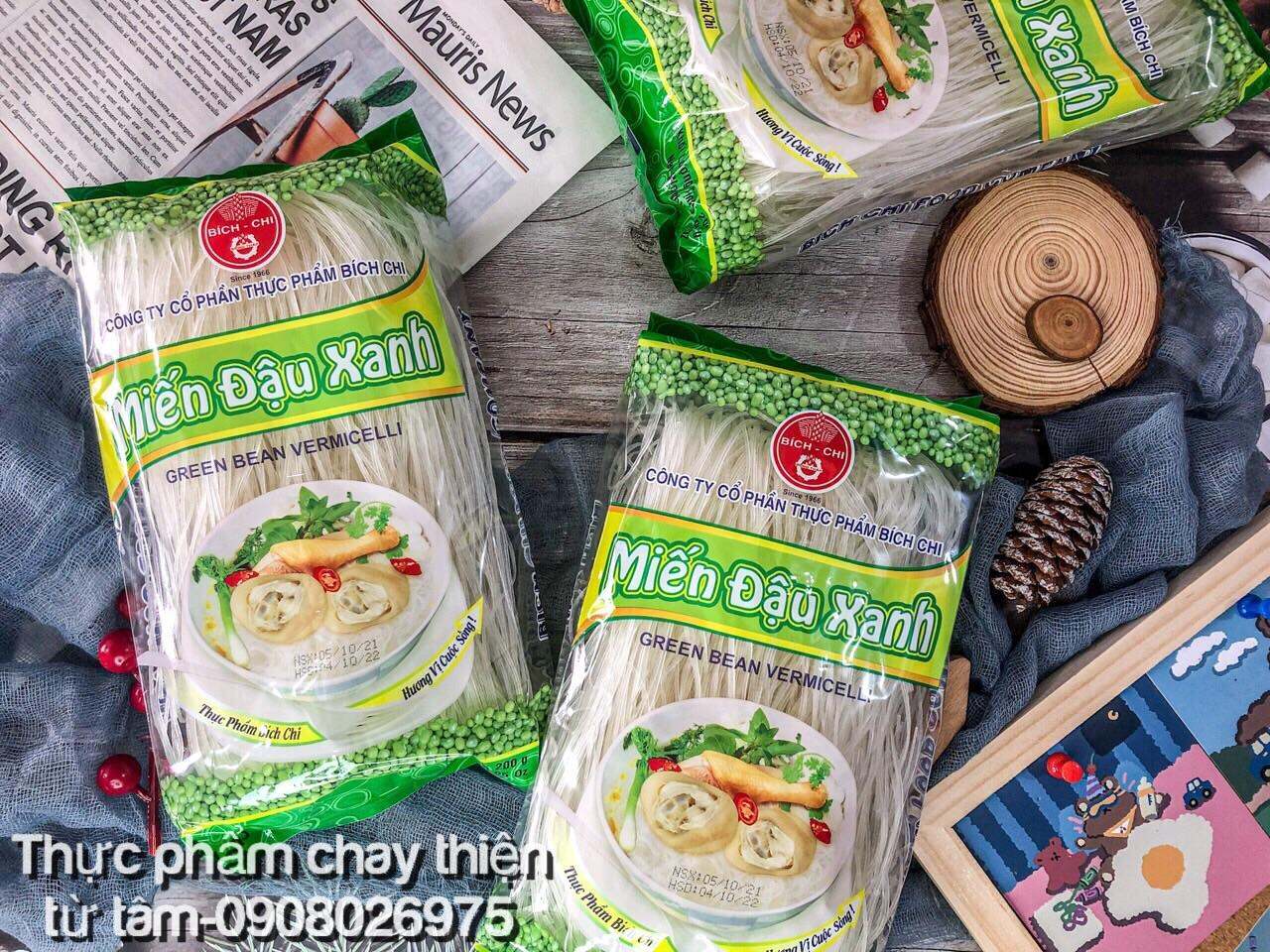 Miến Khô Đậu Xanh Vina Bích Chi Dai Ngon Tuyệt Vời 200G