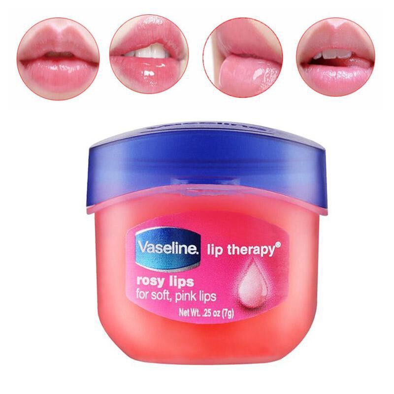 Son dưỡng làm hồng môi Vaseline rosy lips hũ 7g