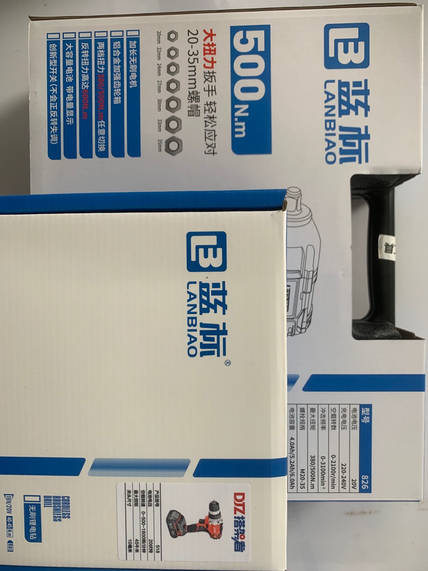 Combo bulong 826 lực 500Nm Lanbiao