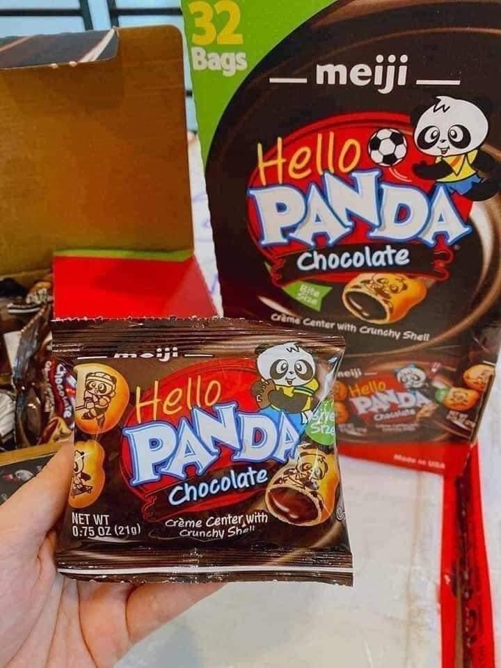 Bánh Gấu Meiji Hello Panda 21gram ( Made in USA )