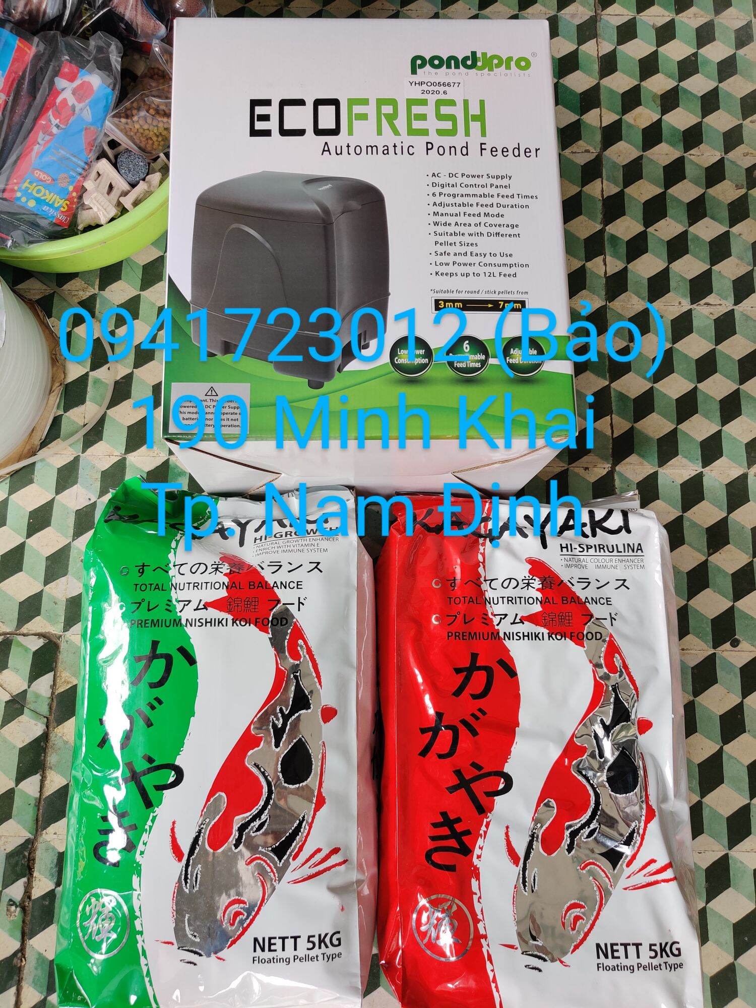 Máy cho cá ăn tự động cao cấp Eco Fresh của Ponddpro