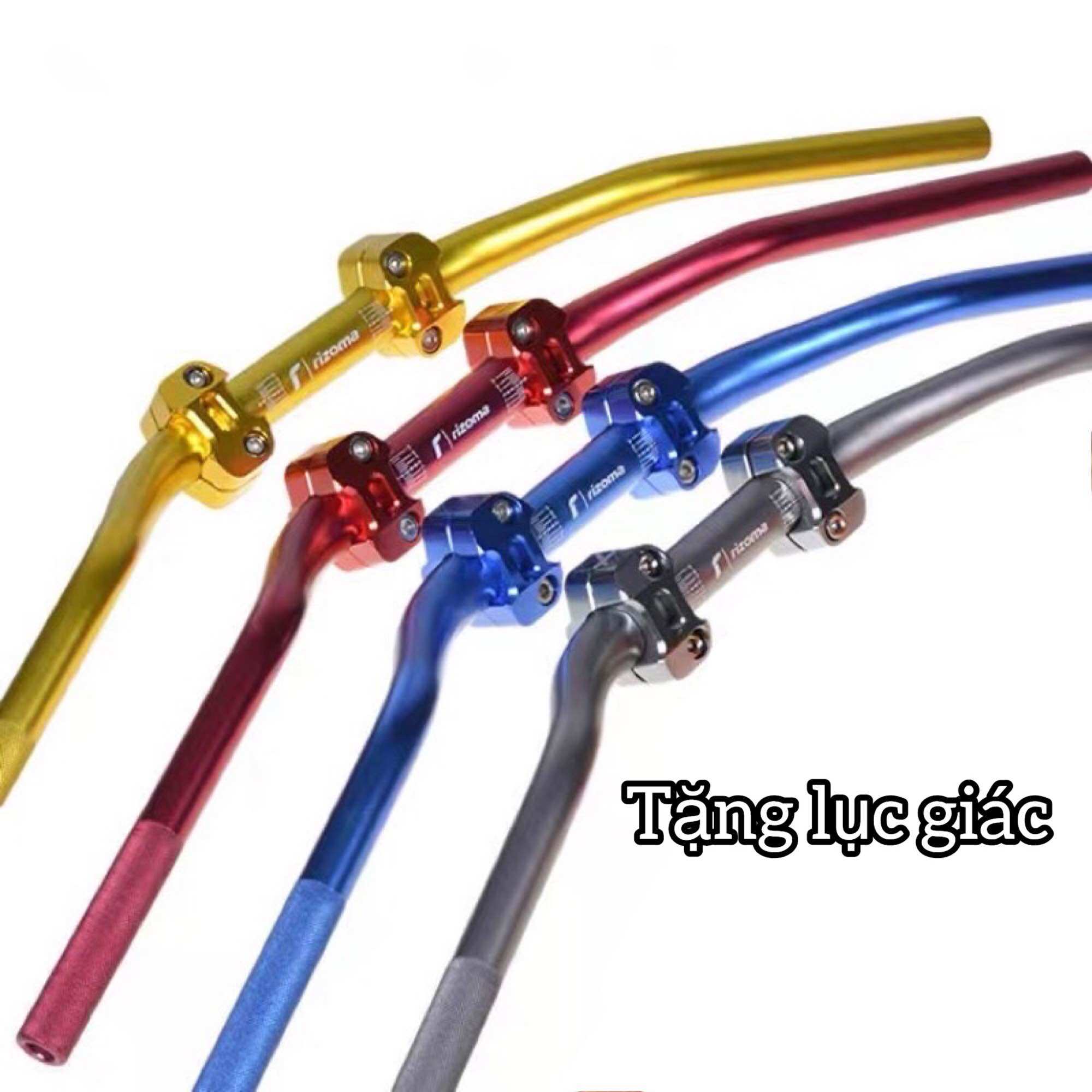 Ghi đông rizoma trung quốc 28mm cả cùm nâng tặng lục giác