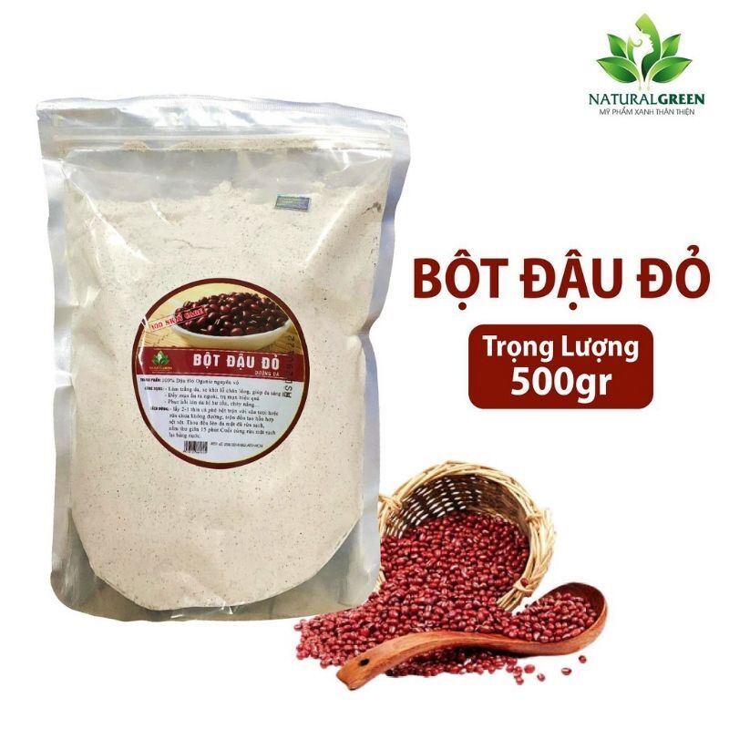 500GR - Bột đậu đỏ thiên nhiên xay nhuyễn dưỡng da trắng hồng
