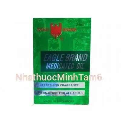 Dầu Gió Xanh Con Ó Eagle Brand Singapore ( MỘT NẮP-HÀNG CHÍNH HÃNG)