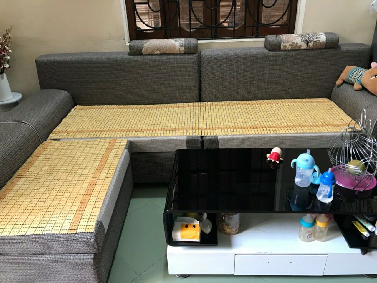 Chiếu trúc lót giường spa, sofa, giường gội….