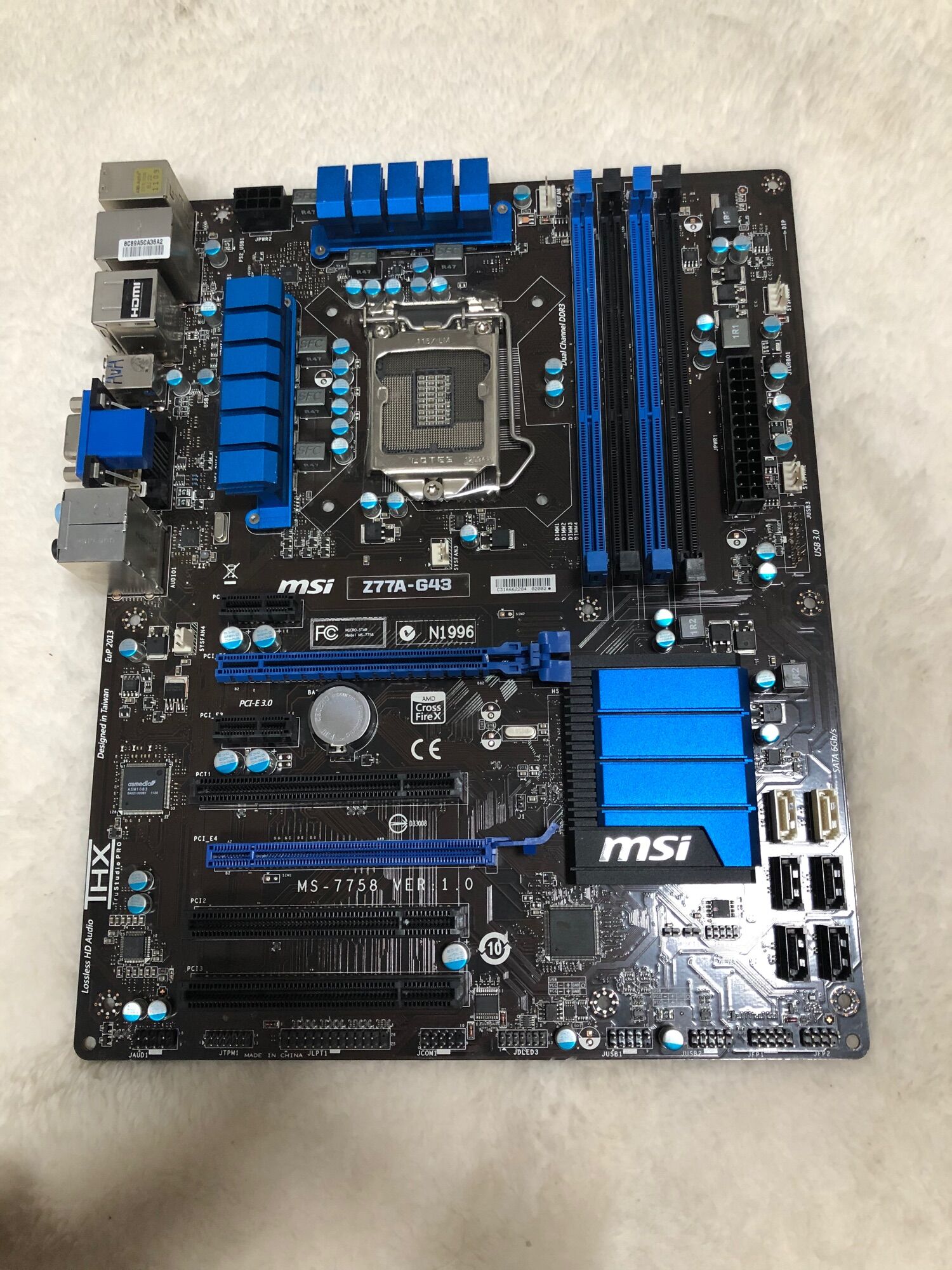 Mian msi z77a g43 sk 1155