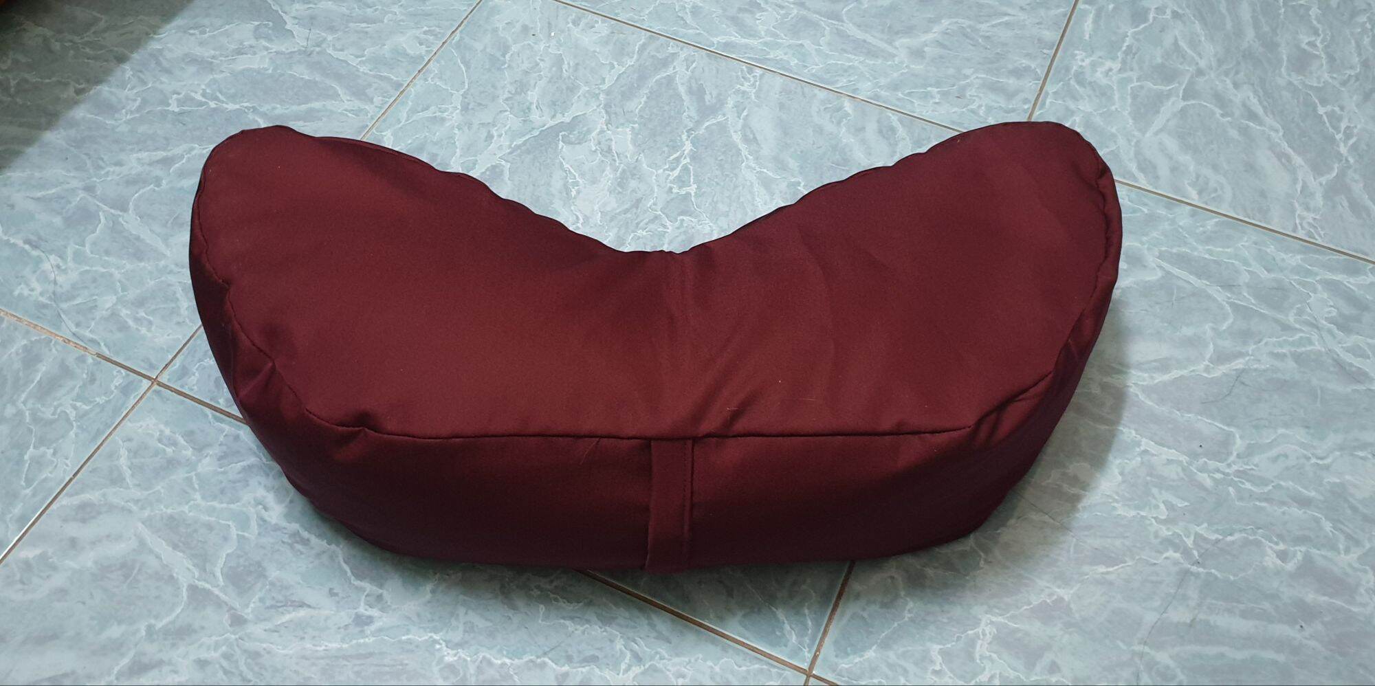 bồ đoàn, nệm ngồi chữ V mới cỡ trung 2 lớp, ruột vỏ đậu xanh 35x50x12cm