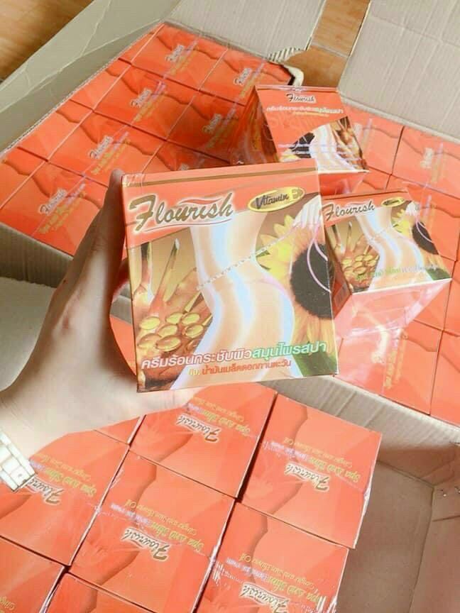 Kem Tan Mỡ Bụng Gừng Ớt Flourish Thái Lan 500ml