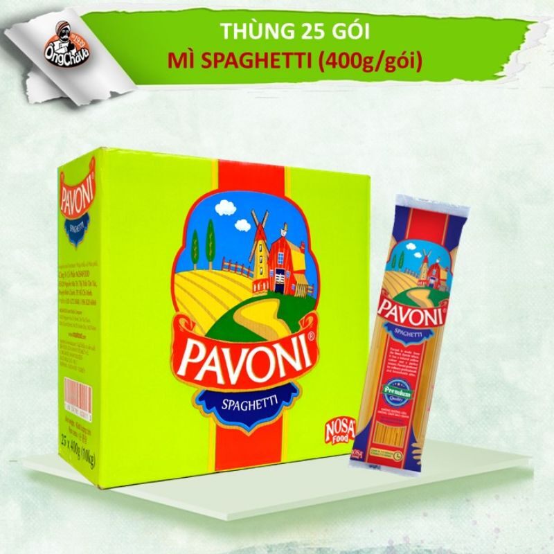 1 thùng mì ý spaghetti pavoni