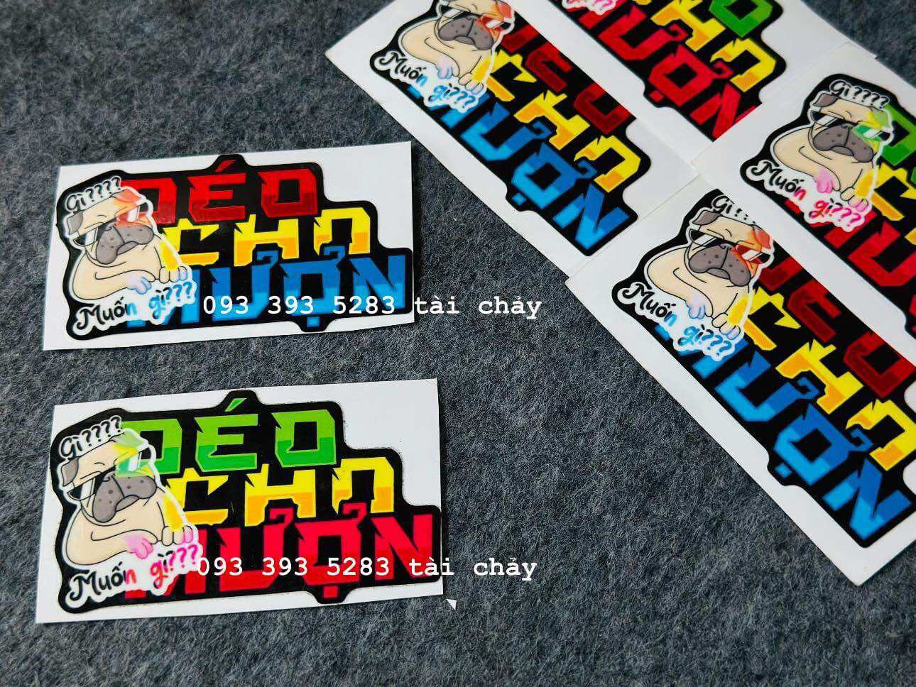 [ 1 MIẾNG ] TEM STICKER " ĐEO CHO MƯỢN " VER 2 DÁN TRANG TRÍ XE