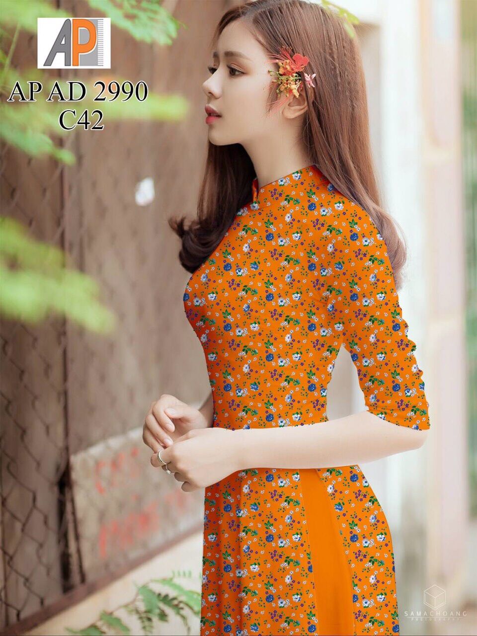 [HCM]Vải áo dài hoa nhí