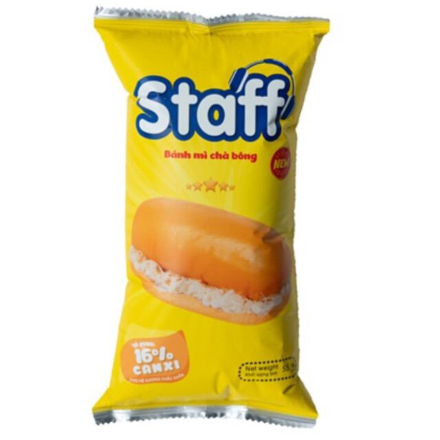 Bánh mì chà bông ăn liền staff