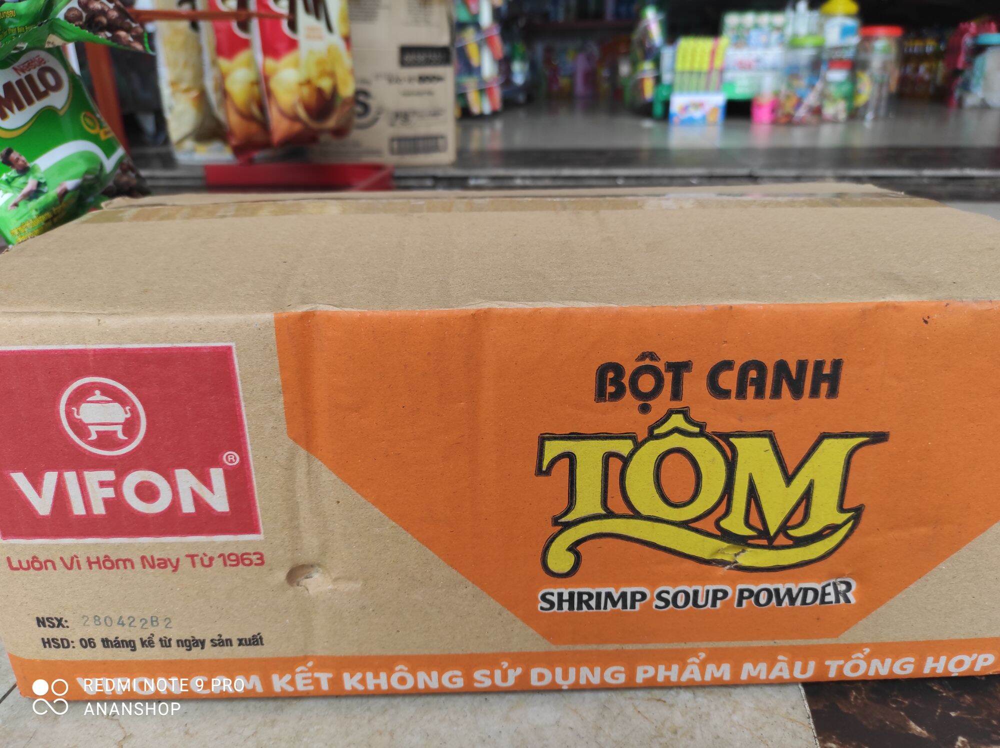 Bột canh tôm vifon thùng 480 gói  (10 gram/1 gói)