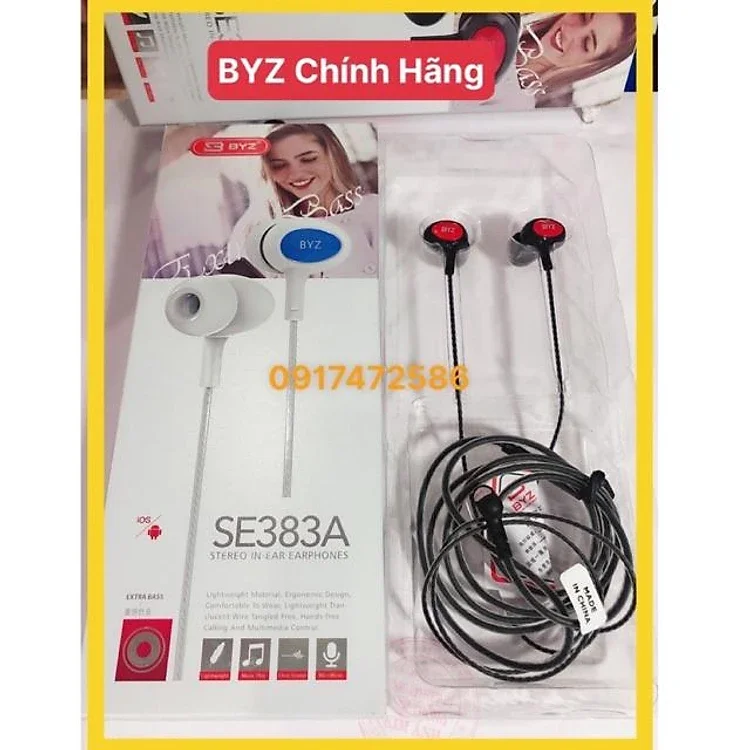 Tai nghe BYZ dành cho điện thoại ios và android
