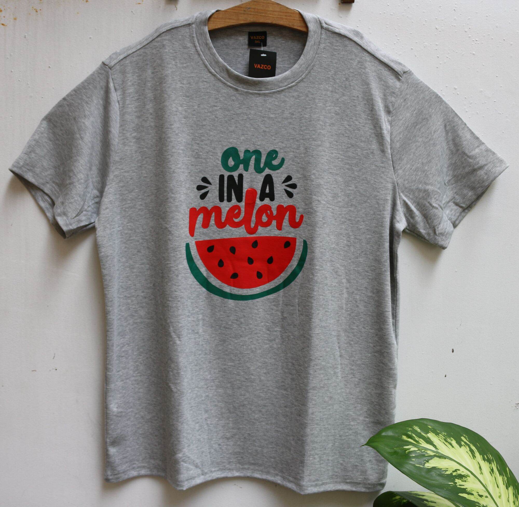 Áo thun Cotton nam nữ VAZCO in hình Dưa hấu
