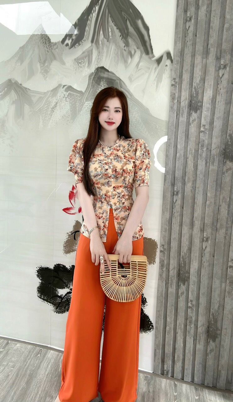 đồ lam đi chùa/ bộ bà ba lụa mengo tay búp