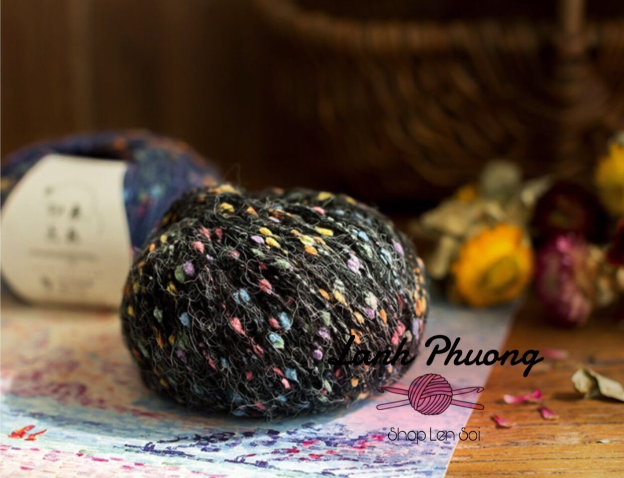 Len Susan Tweed Đốm Đan Thú, Khăn, Áo 50gr