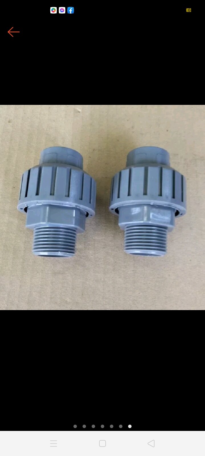 0Ren máy bơm liền rắc co(rắc co ren ngoài 34 ra ống pvc 27,34)