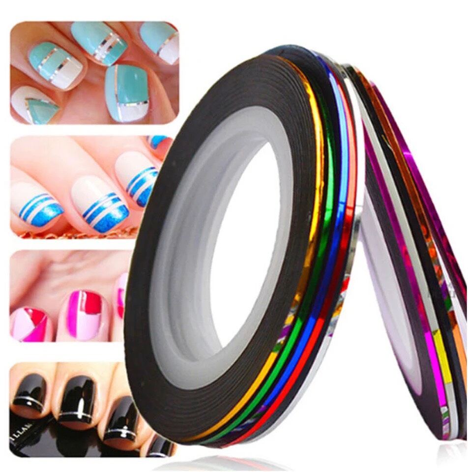 Dây line kim tuyến trang trí móng làn nail ( 10 cuộn )
