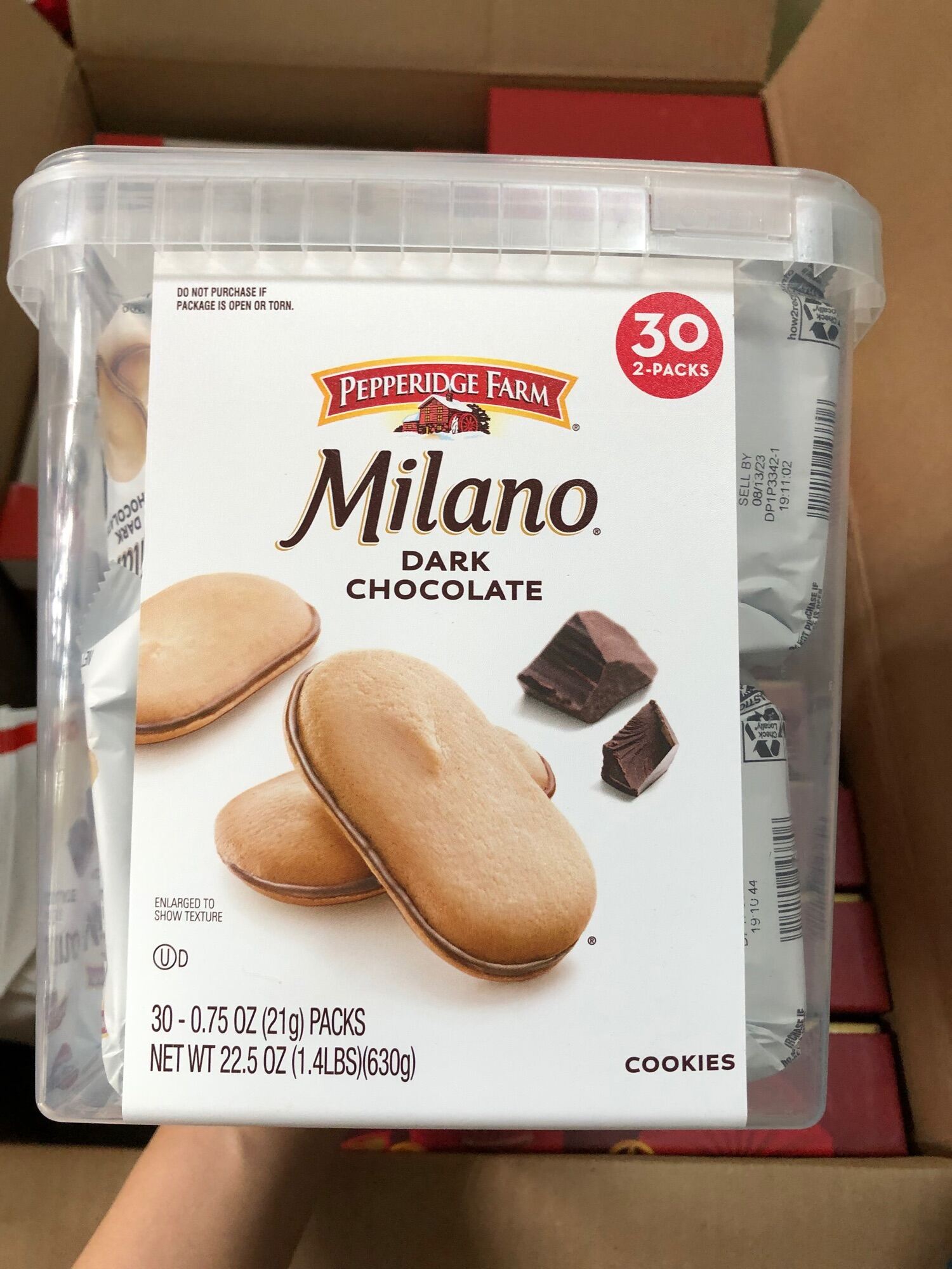 Bánh Quy Socola Đen Pepperidge Farm Milano Dark Chocolate Cookies 630g - Mỹ