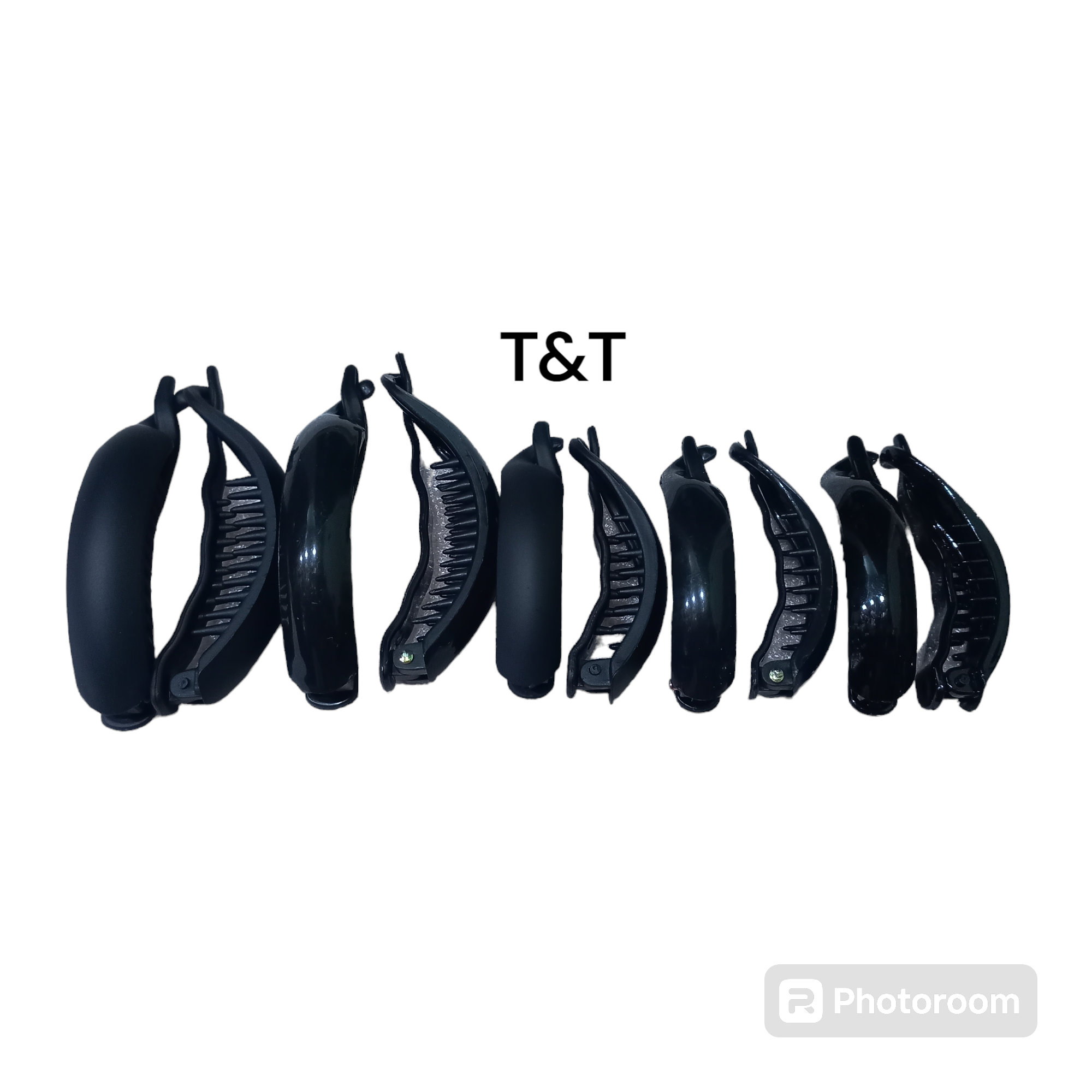 Kẹp tóc ngang ,kẹp cóc mo trơn màu đen (cở nhỏ/cở lớn)
