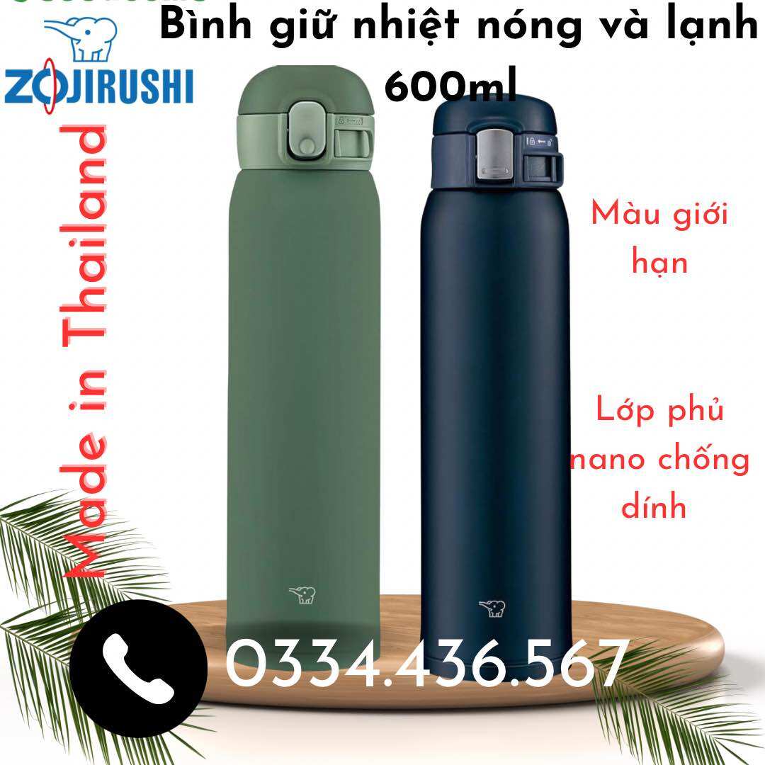 Bình giữ nhiệt Zojirushi màu xanh cao cấp nội địa nhật