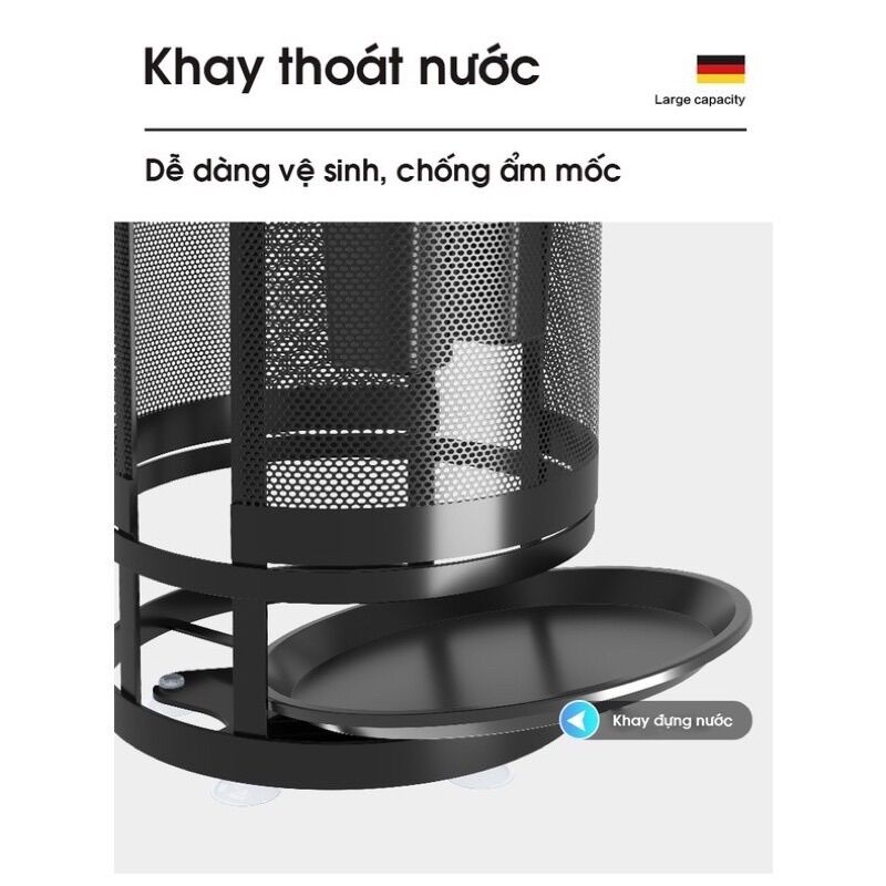 Kệ Để Dao Thớt Đũa Xoay 360 Độ