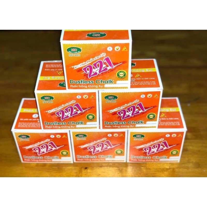 Phấn viết bảng không bụi, phấn viết bảng có màu MIC ( hộp 100 viên ). Do Văn Phòng Phẩm Hiếu Cường Cung Cấp