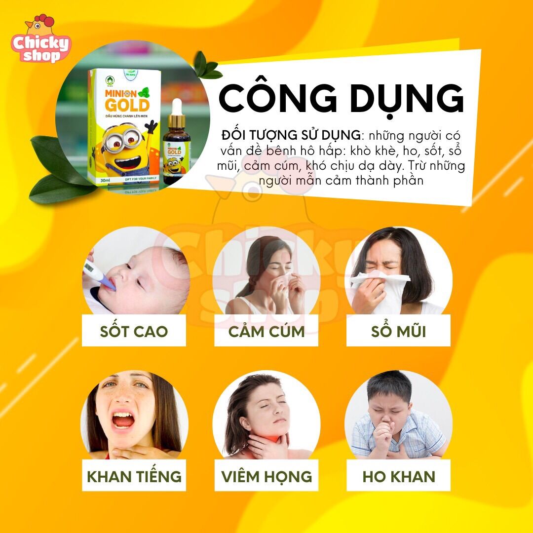 Combo dầu húng chanh minion plus (1 Dầu Húng Chanh+1 Sáp Ấm)