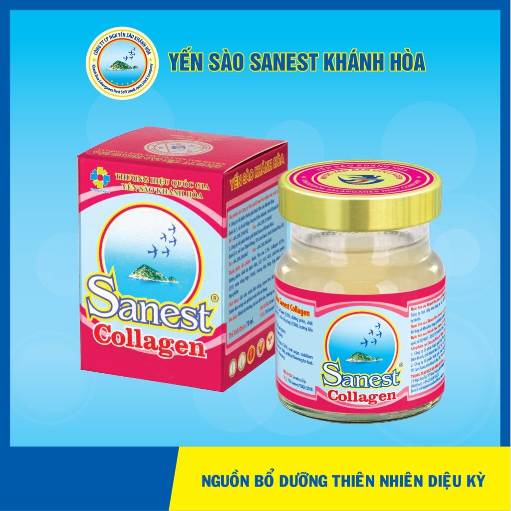 Nước yến sào sanest Lọ Collagen x 70ml