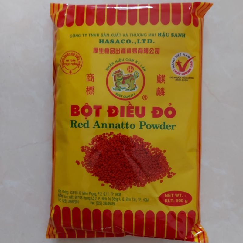 Bột điều đỏ hậu sanh 500g