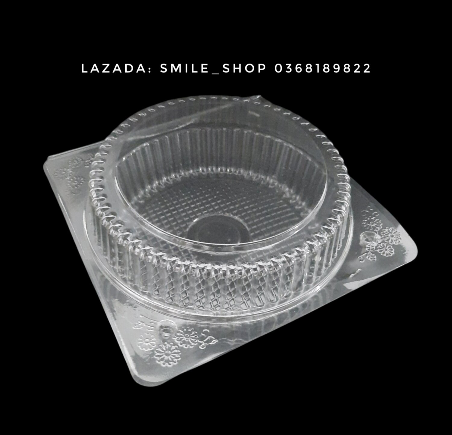 Set 50 hộp/100 hộp nhựa tròn đựng bánh pizza, bánh bông lan H26 đường kính 15cm