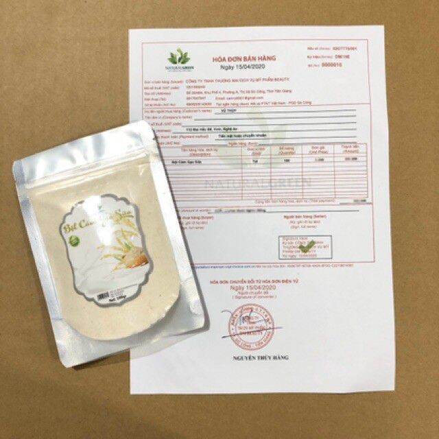 100gr Tinh chất bột Cám gạo sữa đắp mặt nạ