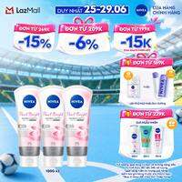 Bộ 3 Sữa Rửa Mặt NIVEA Pearl Bright Ngọc Trai Đất Sét Dưỡng Trắng (100 g) - 81273x3