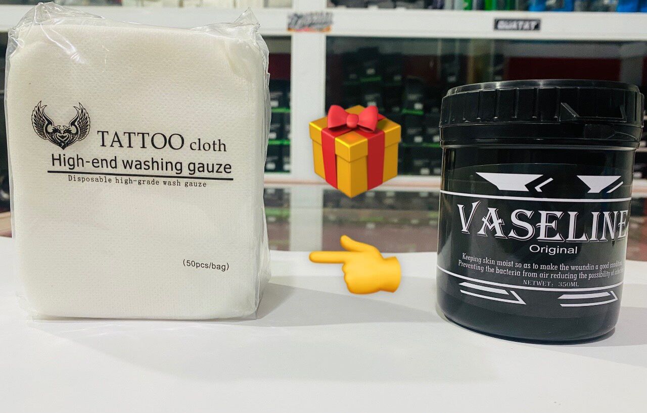 🎁 VaseLin Black dưỡng hình xăm và lau mực xăm tặng kèm giấy lau mực xăm🎁