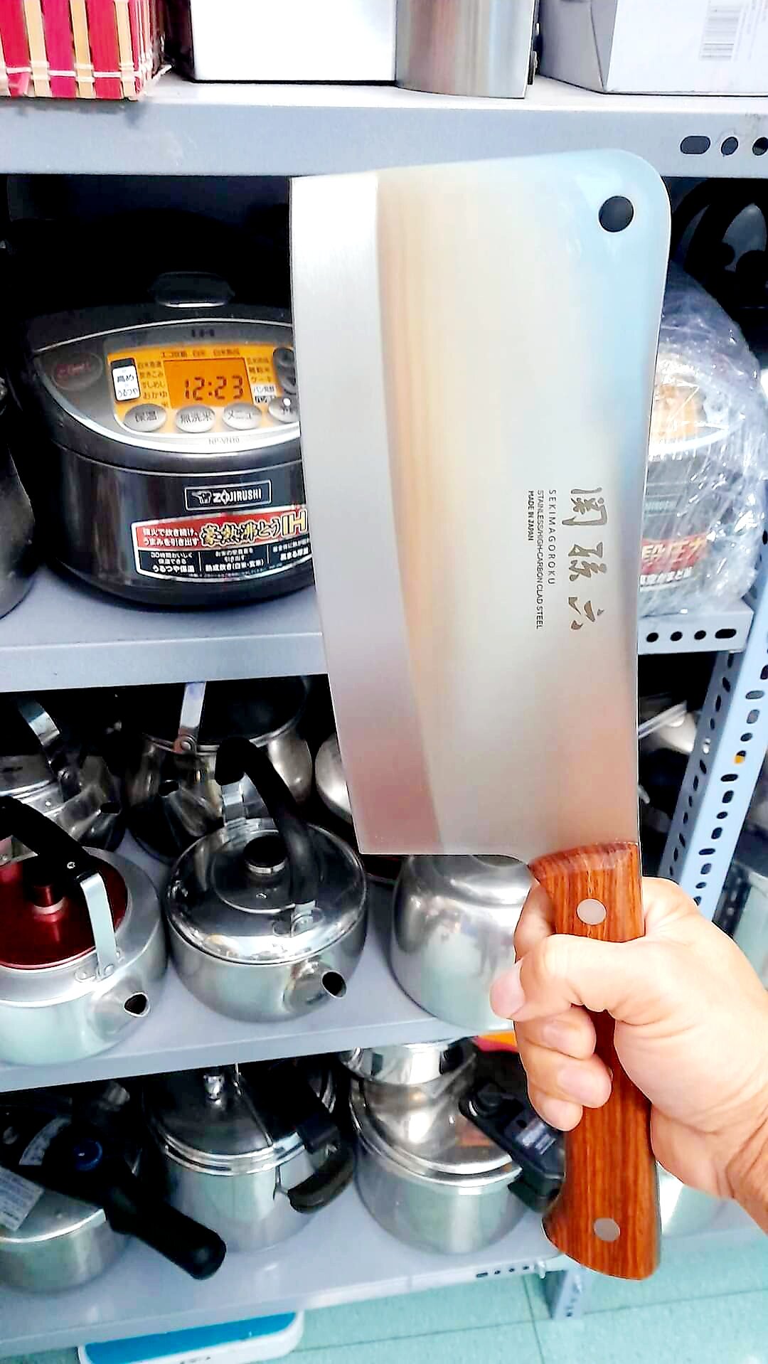 Dao chặt xương Sekigagoroku kai Nhật Bản. Nặng 1.1kg chặt dc xương lớn trâu bò heo...