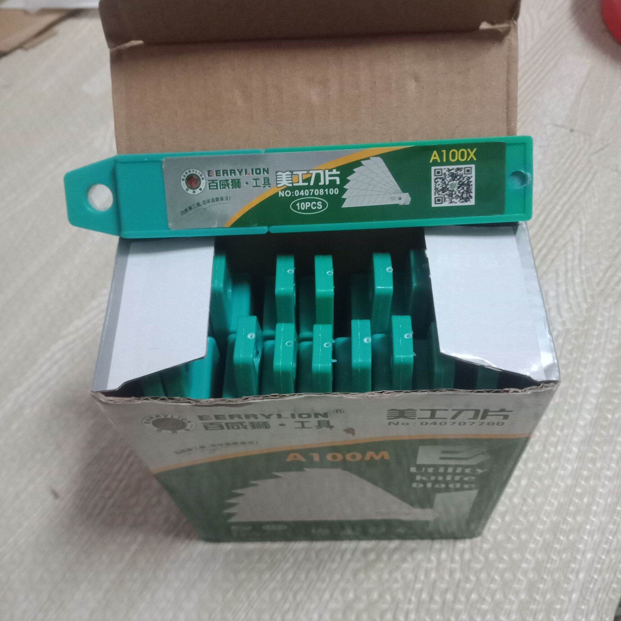 Hộp 10 Lưỡi Dao Rọc Giấy Berrylion