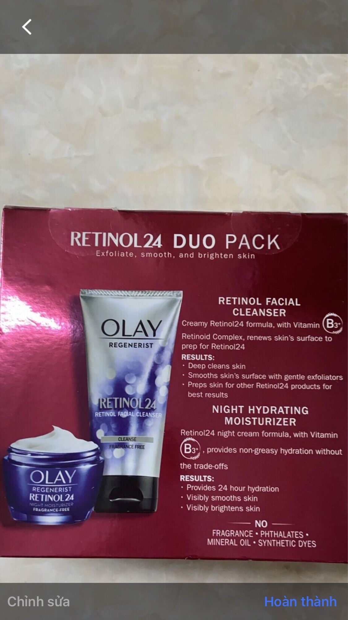 Combo 2 hộp ( sửa rửa mặt và kem trắng da)