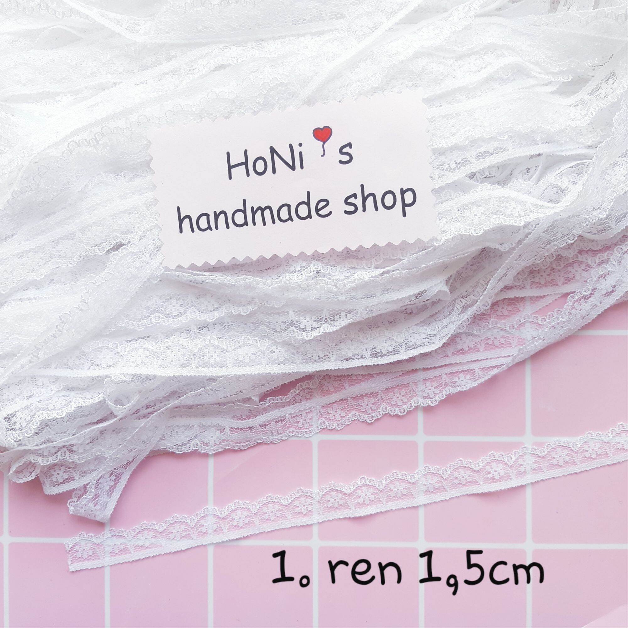 Ren trắng đen trang trí handmade nhiều mẫu nhiều cỡ