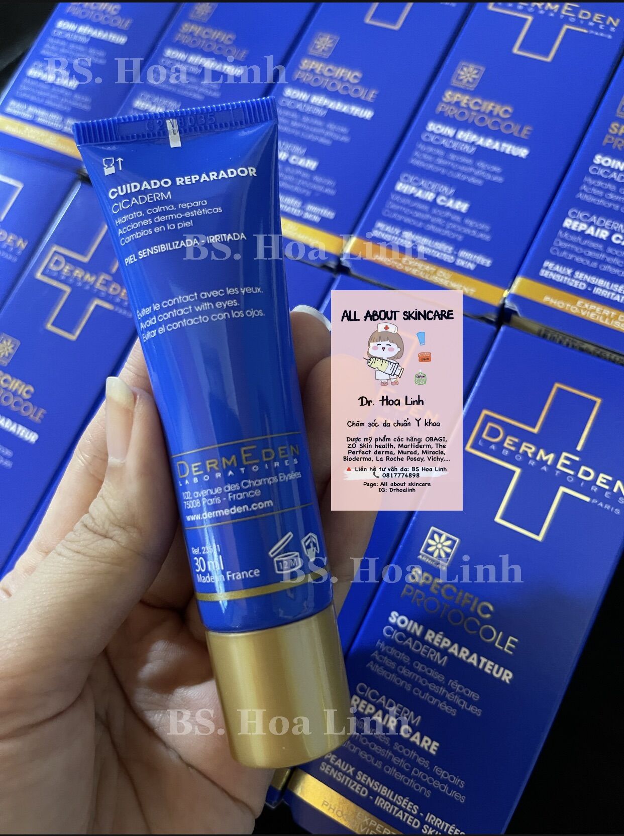 KEM DƯỠNG ẨM PHỤC HỒI DA DERMEDEN