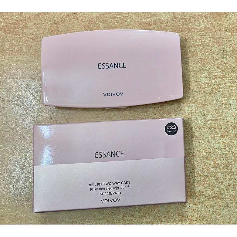 Phấn nền Essance Dưỡng Trắng Siêu Mịn - White Fit Two Cake 11g