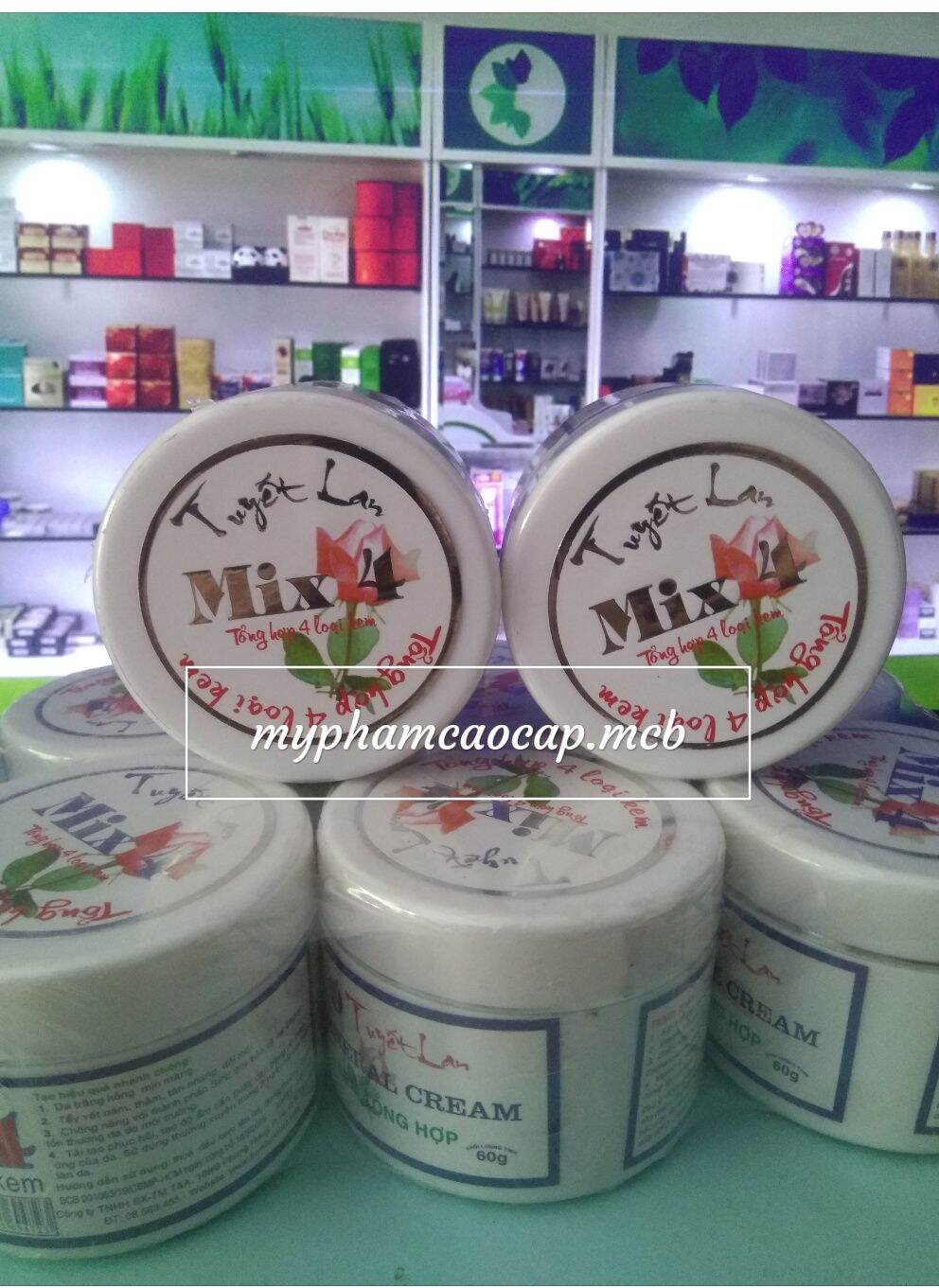 Kem mix 4 tuyết lan 60g chính hãng