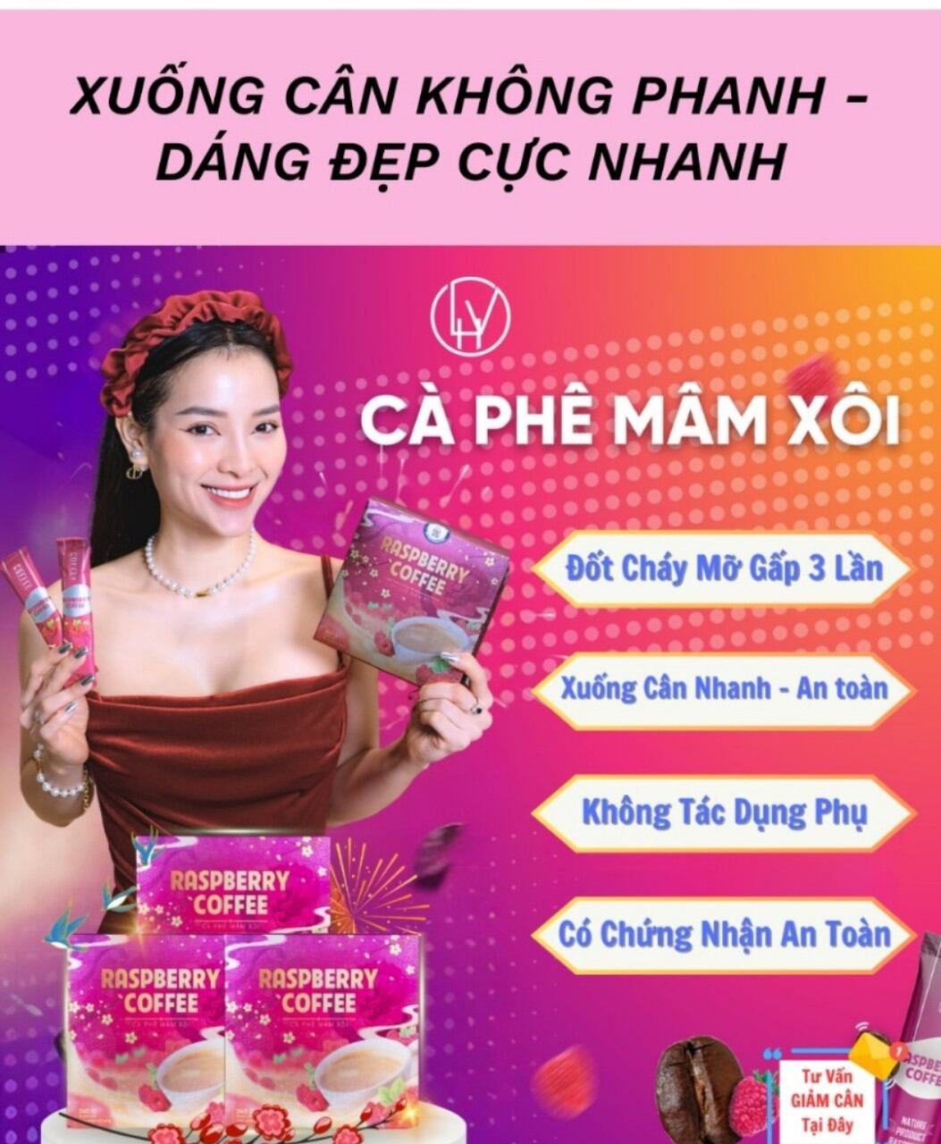 Cà Phê Mâm Xôi Giảm Cân Raspberry Coffee
