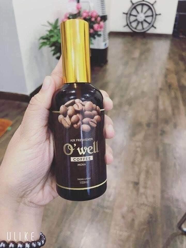 Chai xịt tinh dầu cafe moka
