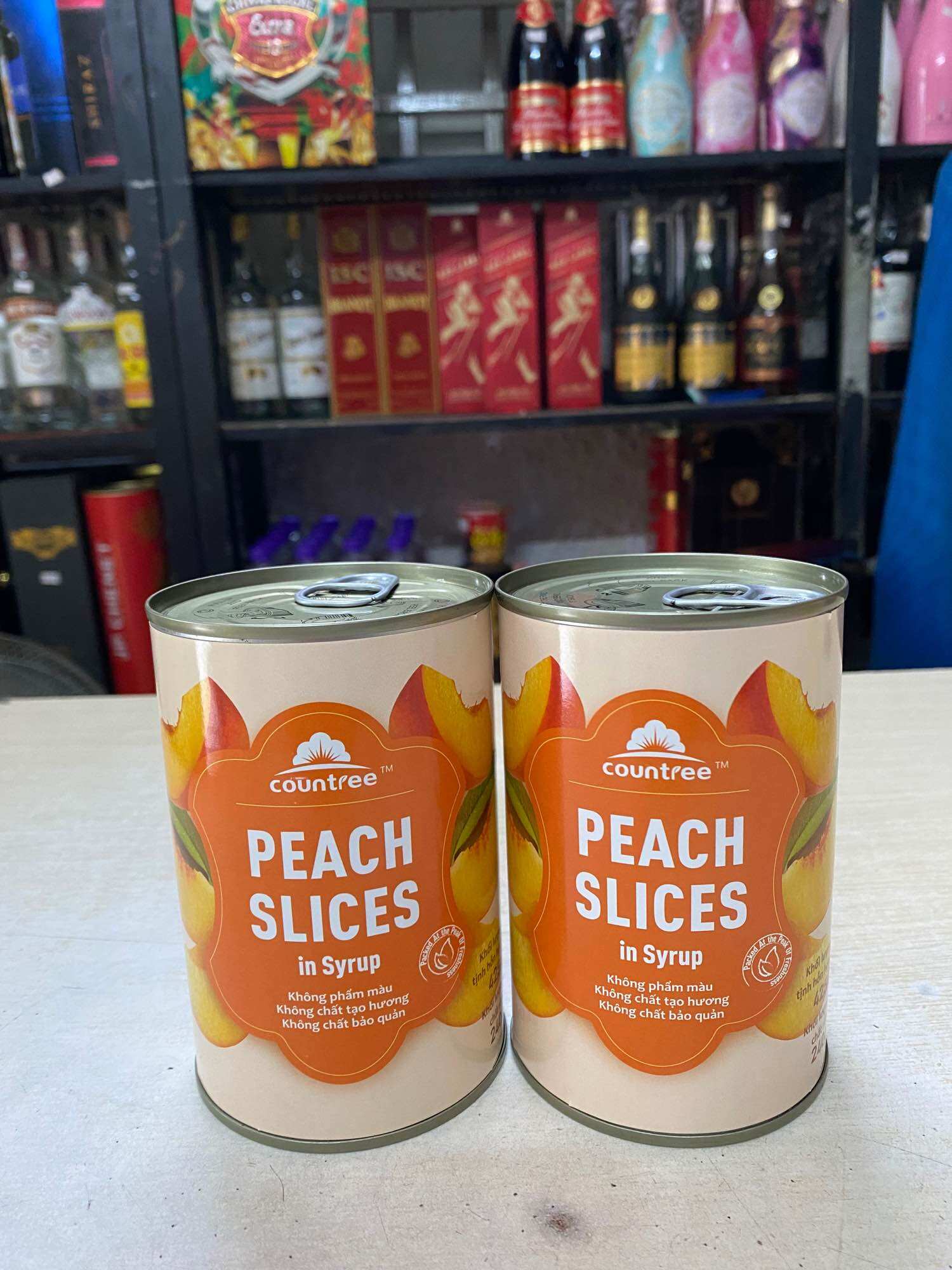 Đào Lát Ngâm Đường COUNTREE Peach Slices 425g