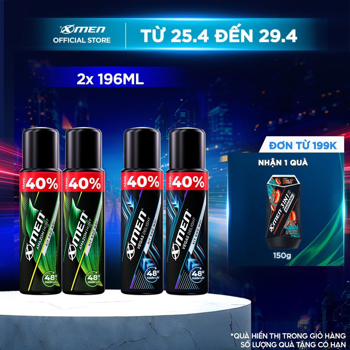 [Tăng 40% dung tích] Xịt Khử Mùi Hương Nước Hoa Amazon Hunt/ Vegas Delight 196ml