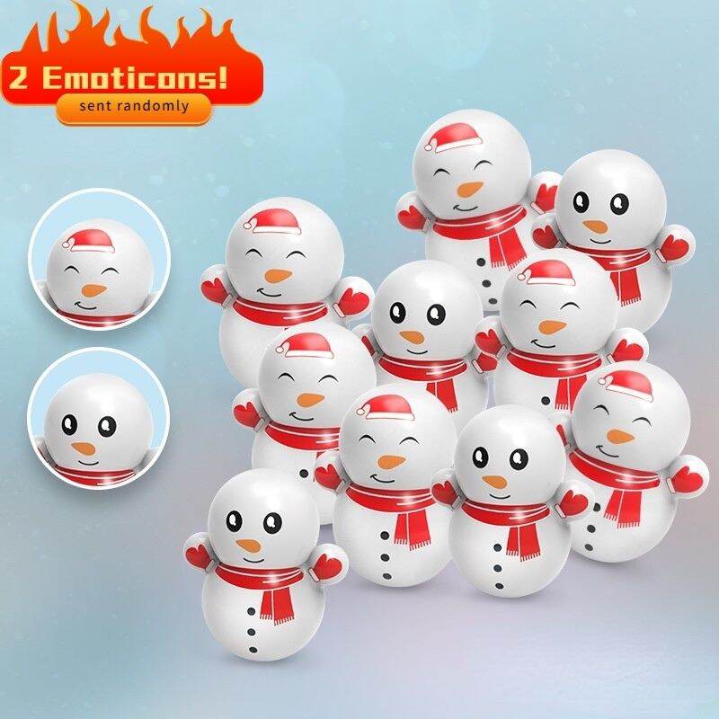 10 Con Lật Đật Mini Hình Người Tuyết