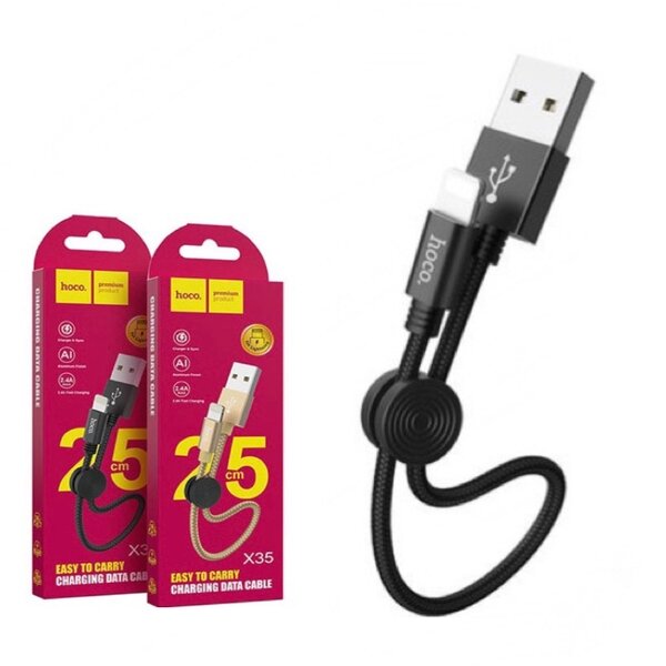 [lighting] IP cáp sạc ngắn 25cm hoco x35 2.4A